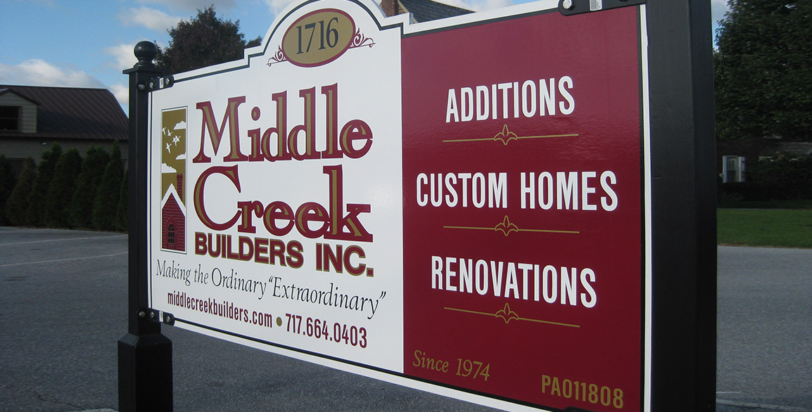 Middle Creek Builders Sign